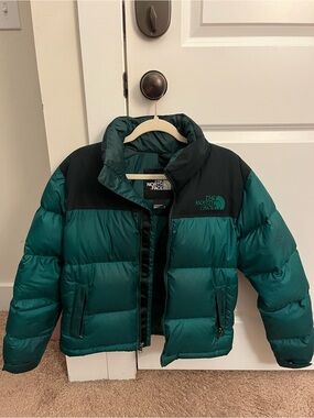The North Face Green Nuptse Puffer Jacket
